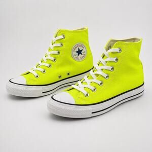 Converse Chuck Taylor All Star Hi Volt Neon Yellow Canvas Sneaker Mens 5 Women 7